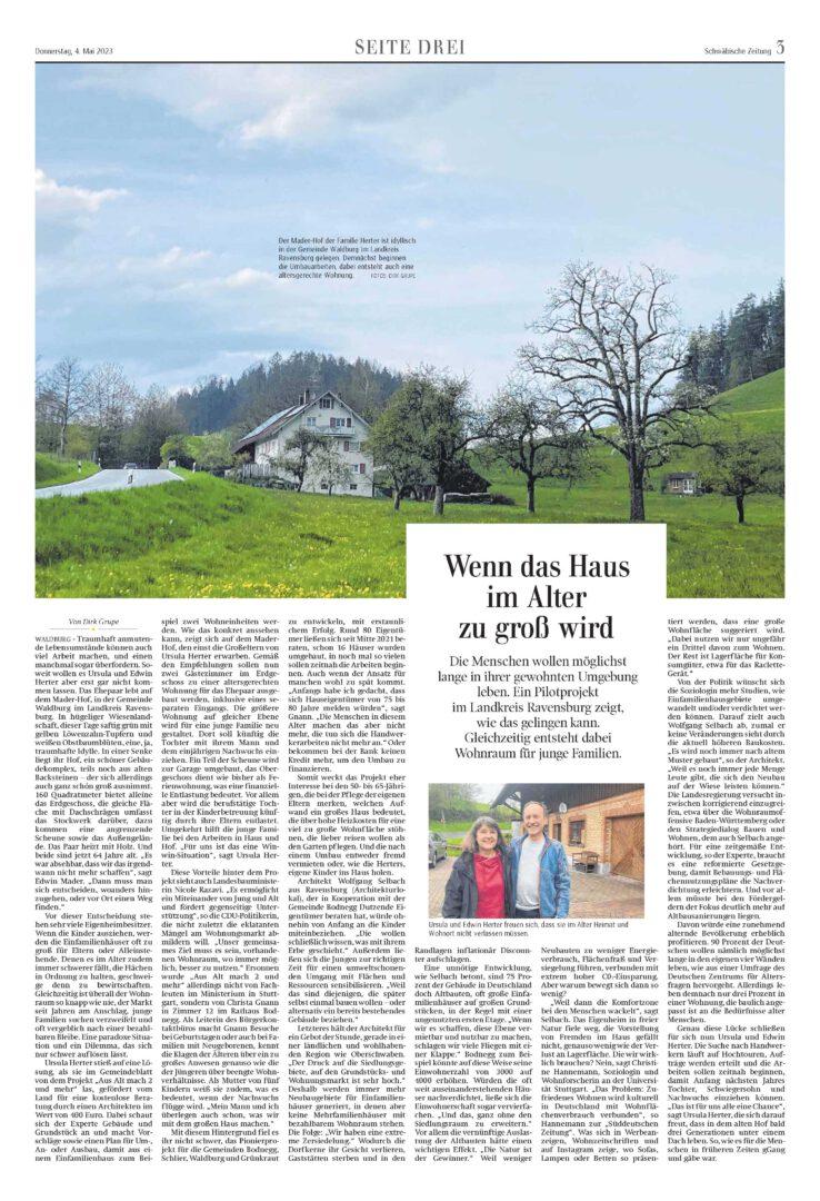 Bild: Schwäbische Zeitung Ausgabe 04.05.23